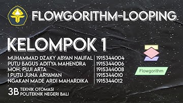 Flowgorithm-Looping | Algoritma Kelas 3B Teknik Otomasi - PNB