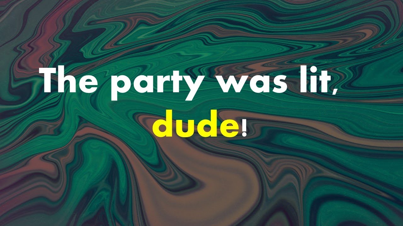 Aprende a cuando utilizar la palabra "DUDE" en INGLÉS YouTube