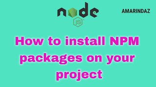 { Why } and how to install npm packages!