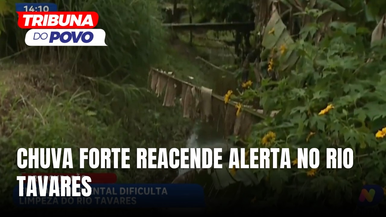 Chuva forte aumenta preocupação com alagamentos no Rio Tavares