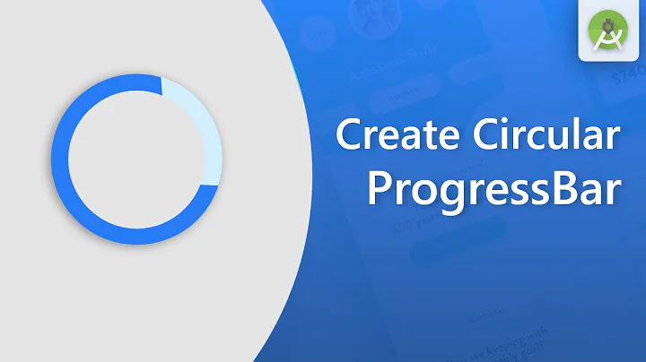 Create custom Circular ProgressBar in android studo || Android studio tutorial