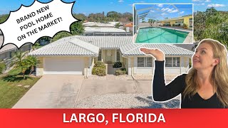 BRAND NEW LISTING- 14859 SOVEREIGN DR LARGO, FL IN IMPERIAL POINT 3 Bedrooms 2 Bathrooms Pool Home