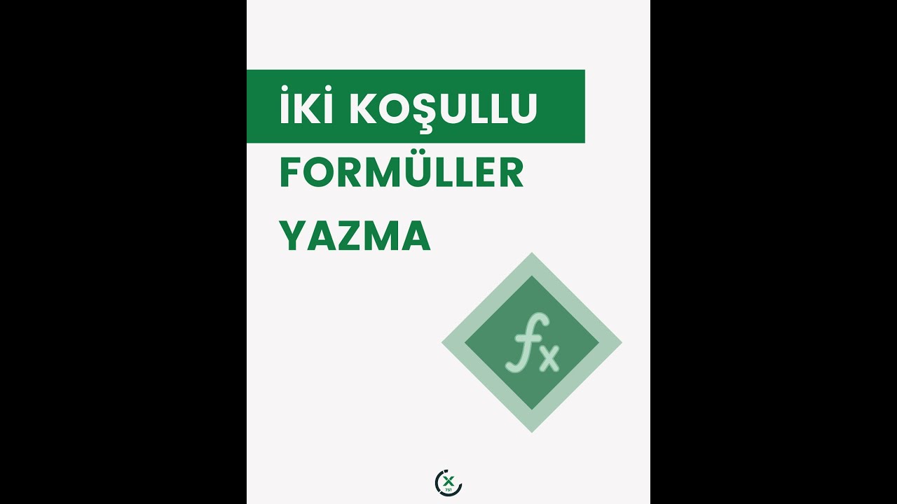 Excel de 2 Koşullu Formüller Nasıl Yazılır? - (EĞER - VE Formülleri) | #Excel751 | #shorts