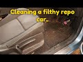 Cleaning a really dirty car Renault scenic