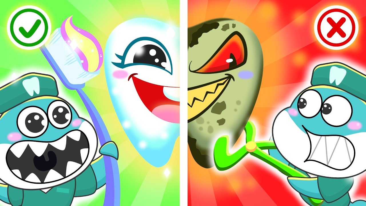 Brush Your Teeth Baby Shark Compilation Baby Shark Teaches Children ...