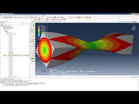 AEM 535 HW-5 Natural Frequencies of a Beam--Part 2--FEA Solution