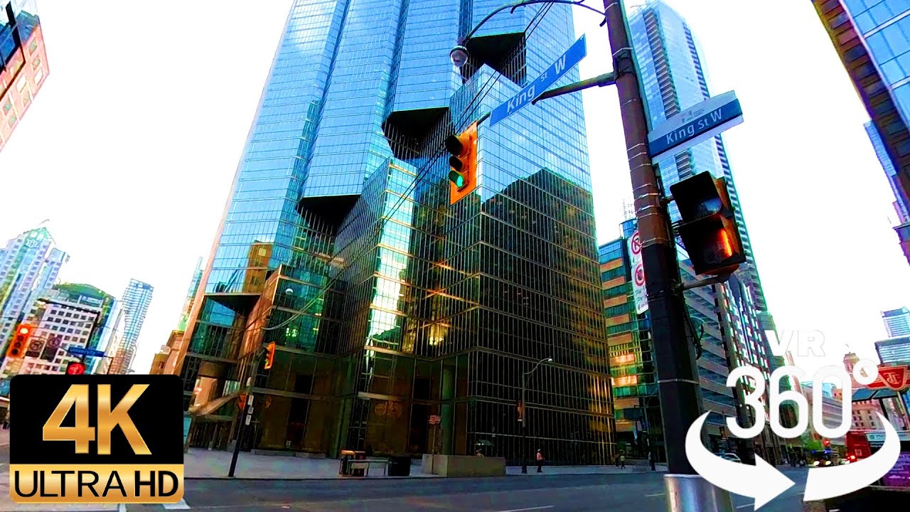 360Video VR 4K Bike Tour Downtown Toronto