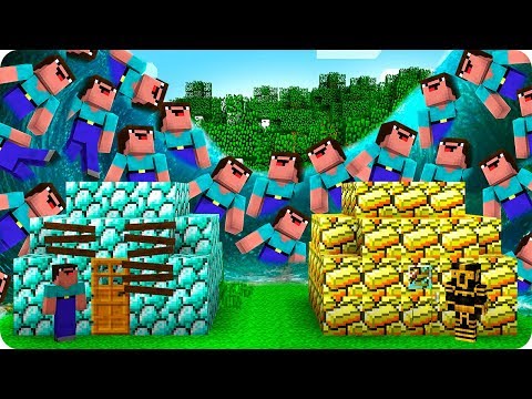 Video: CASA DE DIAMANTES NOOB Y CASA DE LINGOTES DE ORO 