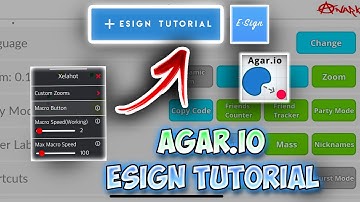 ESIGN Tutorial AGARIO MOD MENU 2.30.0 IOS -  IOS NO JAILBREAK , ESIGN (AGARIO MOBILE)