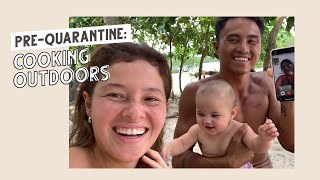 Day In Our Island Life! Cooking Outdoors: Boodle Fight Prep + Ginataang Payaw