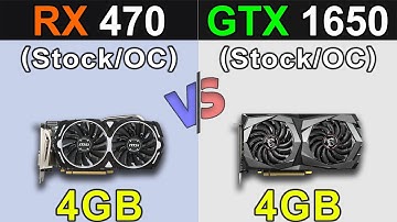 RX 470 Vs. GTX 1650 | Stock and Overclock | New Games Benchmarks