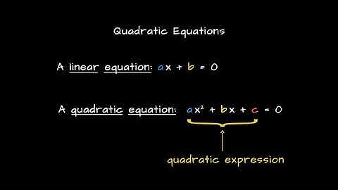 2.2 Quadratic Equations
