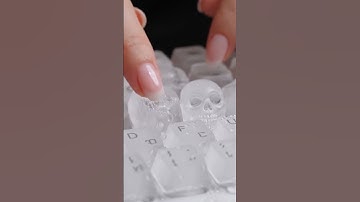 🧊 ICE Keyboard Typing ASMR | Satisfying Chill Sound & Visuals | "SENSUAL"  #asmr #typing