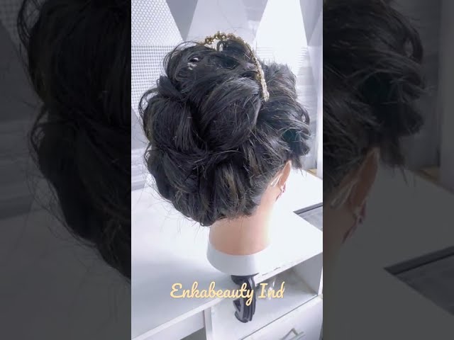 Wedding Hairstyle for short hair class=
