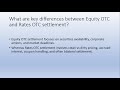 OTC Settlement and Interview question