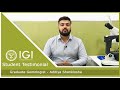 Igi graduate gemologist student testimonial  aditiya shanklesha