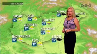 Gaál Noémi Időjárás-jelentés ATV 2018 0730 1747