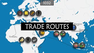History of the Major Trade Routes - Summary on a Map