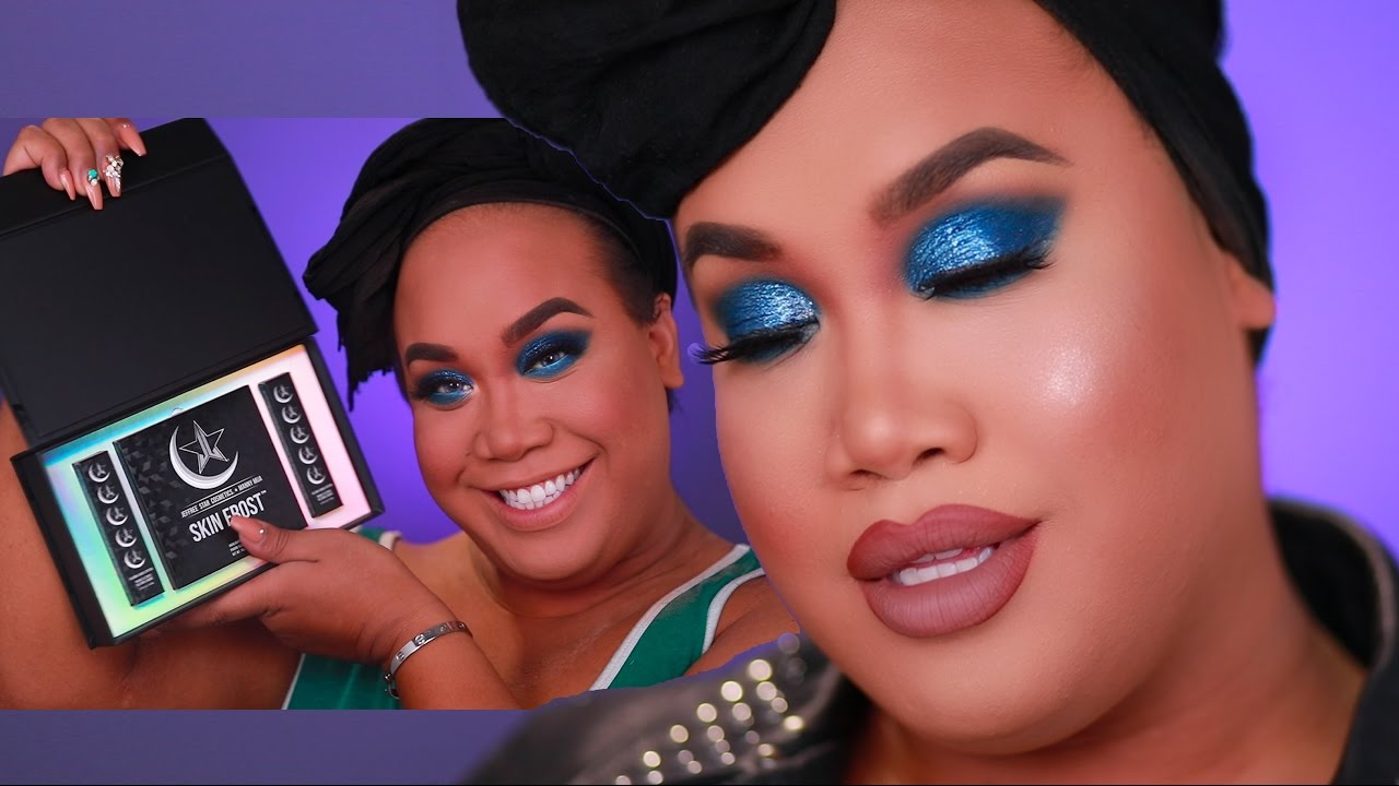 BLUE GLITTER SMOKEY EYE | PatrickStarrr