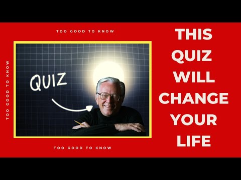 Taking this Quiz will change your life | 2G2K#31 | TooGoodToKnow#31