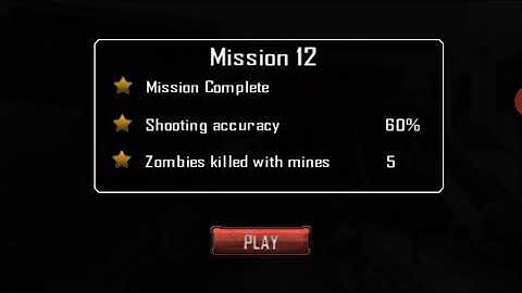 Zombie road kill 3d mission [12 shooting accuracy 60% zombies killed with mines 5 kil |#9stargaming|