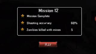 Zombie road kill 3d mission [12 shooting accuracy 60% zombies killed with mines 5 kil |#9stargaming| screenshot 1