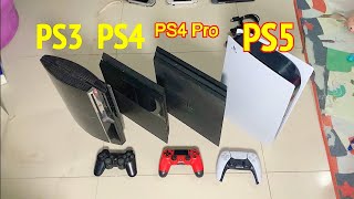 PS5 vs PS4 Pro vs PS4 vs PS3: edepot Unboxing Sony PlayStation 5 and DualSense Controller