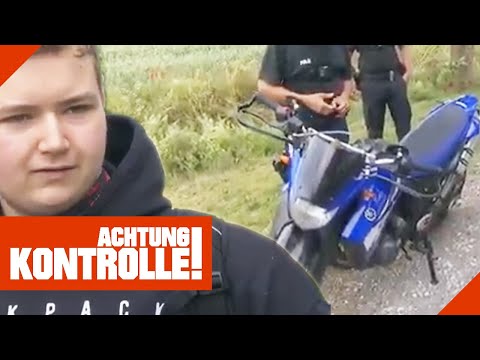 Illegale Spiegel! Umgebaute Enduro Supermoto in Polizeikontrolle | Achtung Kontrolle | Kabel Eins