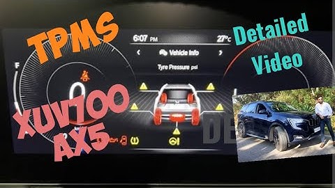 Tyre pressure monitoring system for xuv 700 ax5 detailed video #xuv700 #tyre #pressure #car #suv