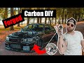 Forged Carbon Skinning my R34 Z-Tune Fenders | DIY