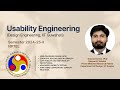 W 9; A 9; Usability Engineering, IIT Guwahati