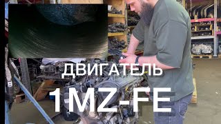 Осмотр двигателя 1MZ-FE 3.0 / Провел эндоскопию / Снял крышку клапанов