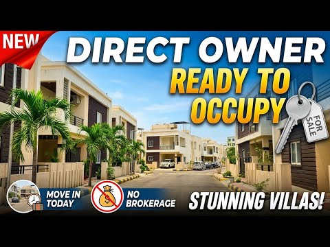 ​🏠 ONLY 7 LEFT! Ready-to-Move 3BHK Luxury Villas in Gated | RERA Approved | Main Road Facing Project