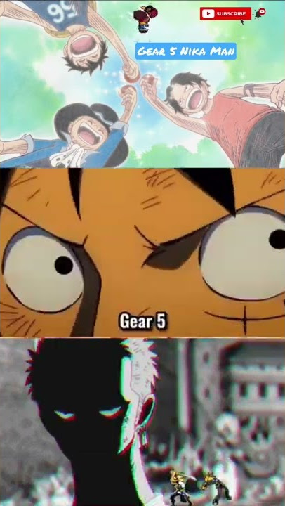 Gear 5: NIKA MAN 🤩😈 Voice of Sun God Nika 😬#anime #onepiece