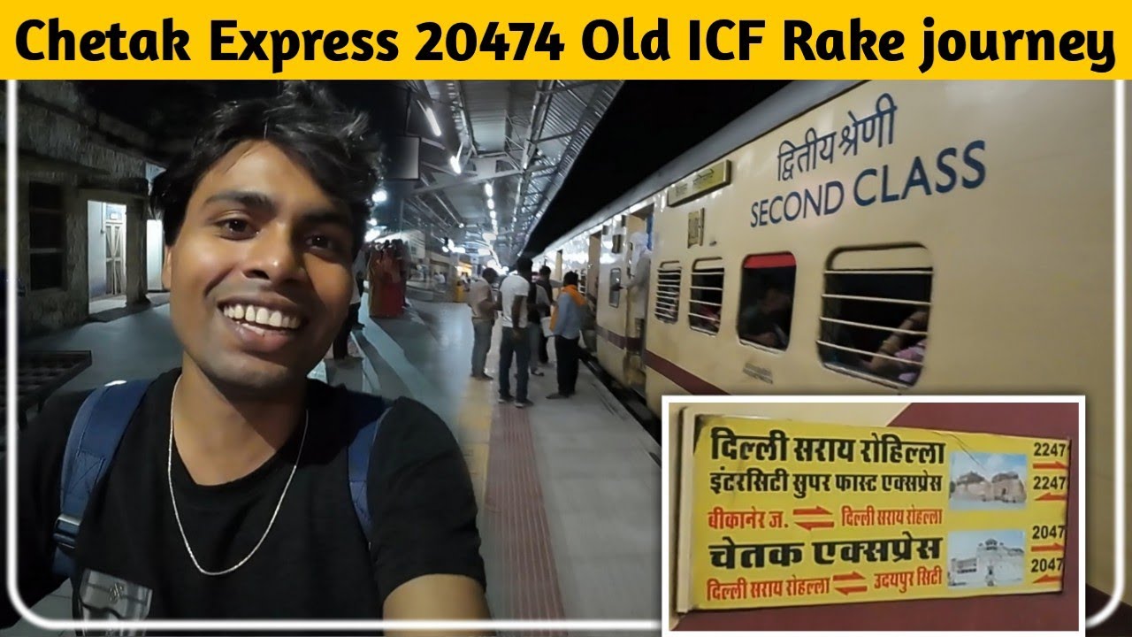 Bhilwara to Ajmer vlog | last ICF Rake Chetak express train 20474 train journey 