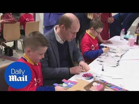 Kate and William visit children at Ballymena's Braid Arts Centre by Daily Mail World