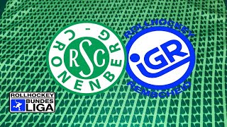 Rollhockey Bundesliga - 🟢⚪️ RSC Cronenberg Löwen 🆚 🔵⚪️ IGR Remscheid