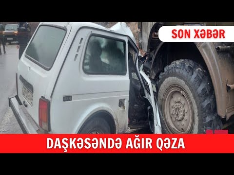 Daşkəsəndə ağır qəza olub müəllim ölüb