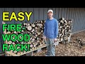 How to build a firewood storage rack - EASY and FAST!