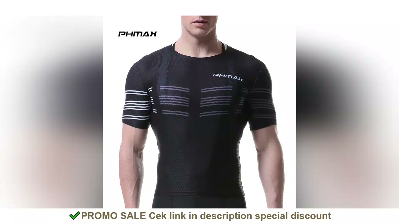 PHMAX Men's Cycling Quick-drying Clothes Summer Cycling Base Shirt Mesh Road Sports Shirt Cycling Un