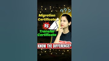 Migration Certificate Vs Transfer Certificate 📜 #shorts