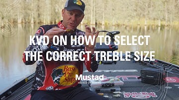 How to Select the Correct Treble Size with KVD | Mustad Fishing