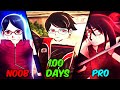 Spent 100 days going from noob to sarada uchiha in shindo life rellgames shinobi life 2