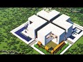 Minecraft Modern House Tutorial ｜How to Build a Library Cafe in Minecraft