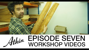 Atkin Guitars Workshop Videos Ep 7 - fitting tops and back, our wood store and new CNC