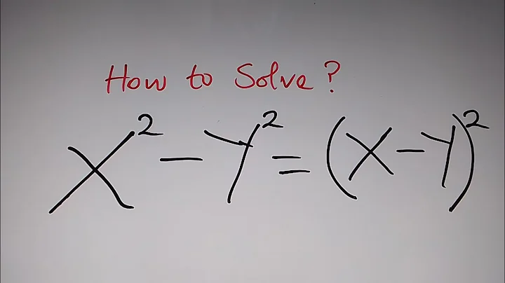 A Nice Math Algebra Equation | X=? Y=? | You should know this trick!