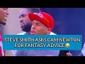 Steve Smith asks Cam Newton for Fantasy Advice