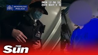 Police arrest COVID-19 tier 4 rule-breakers in new footage