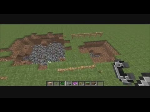 minecraft 1.8.7 Charged creeper explosion Vs. Regular creeper explosion!!!!!