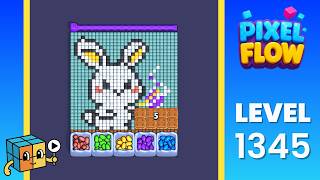 Pixel Flow Level 1345 (Hard) Walkthrough Solution